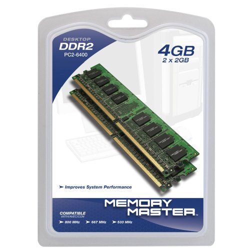 Memory Master GB x 2GB DDR2 800 MHz PC2-6400 Desktop DIMM