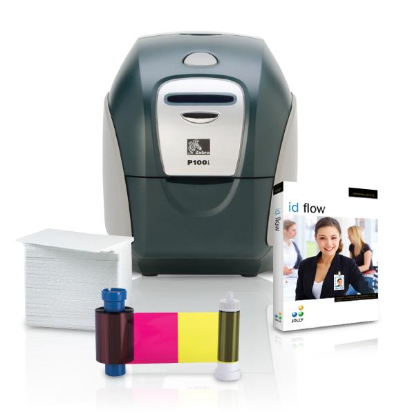 Zebra P110i Id Card Thermal Printer Usb With Power Supply 1077