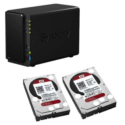 Synology DS216 DiskStation 2-Bay 4TB Network Attached NAS 