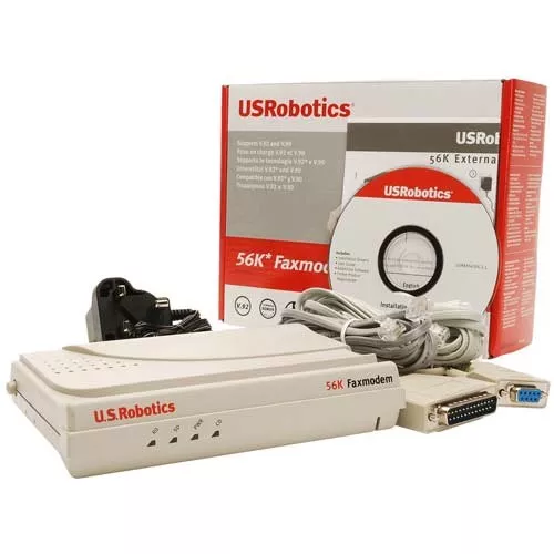 USRobotics USR015630G External 56K V.92 Serial Controller Fax Modem