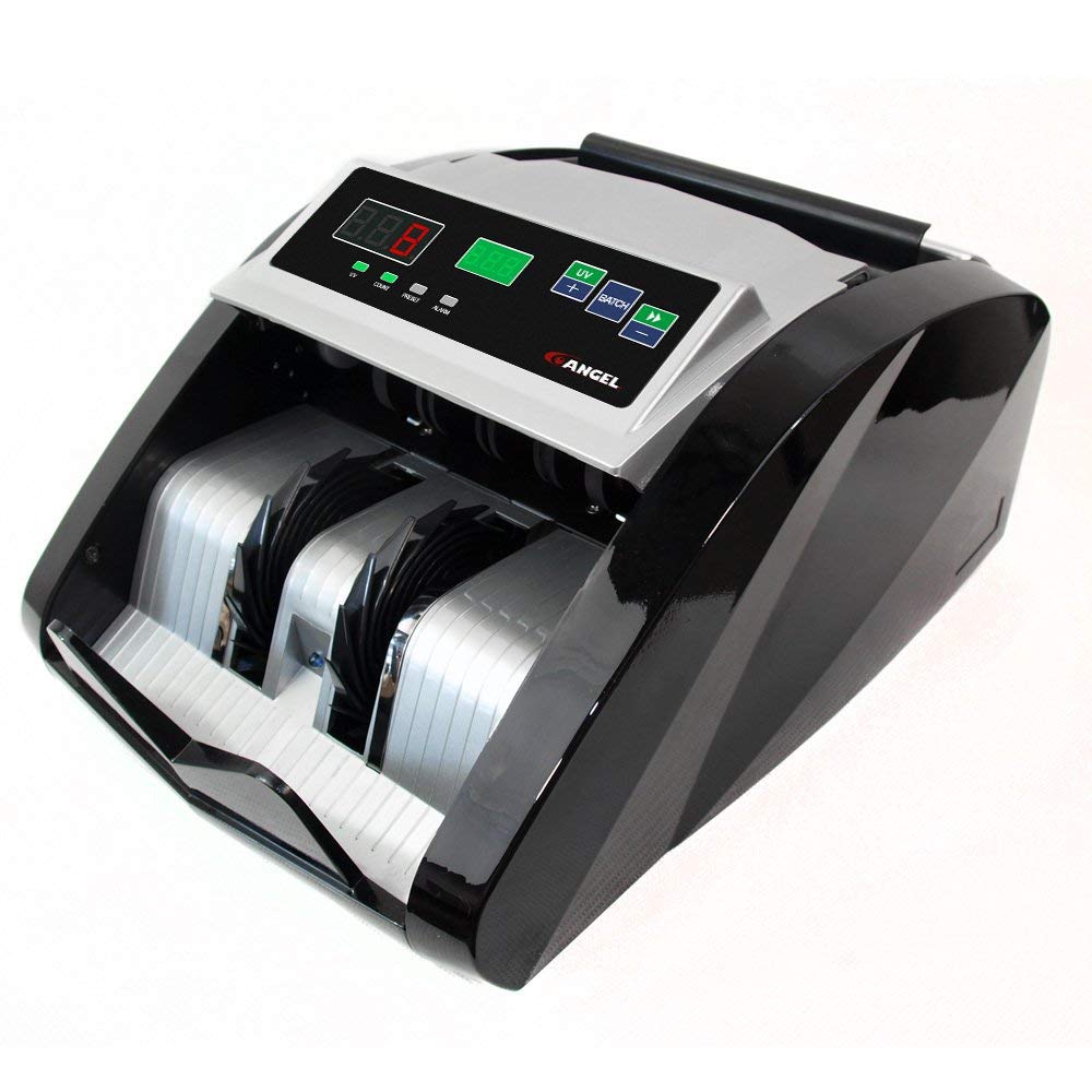 ANGEL POS BC-1210 Bill Counter with External Counter Display UV Counterfeit Detection 