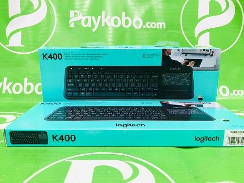 Logitech K400 Wireless Touch TV Keyboard - With Built-in Touchpad, Hotkeys, Windows and Android Compatibility 