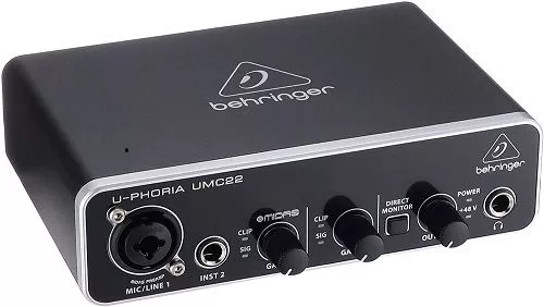 behringer u-phoria umc22 usb audio interface driver