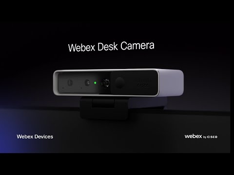 Cisco Webex Desk Camera with up to 4K Ultra HD Video, Dual Microphones,  iHDR Enabled Low-Light Performance, Carbon Black