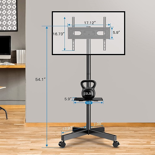 Portable clearance tv shelf