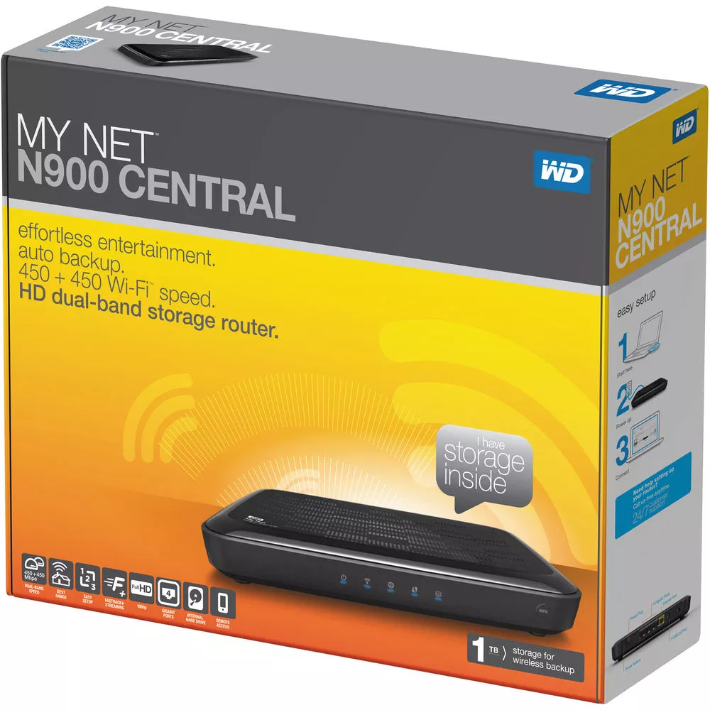 Western Digital 1TB My Net N900Q Central HD Dual-Band Storage Router