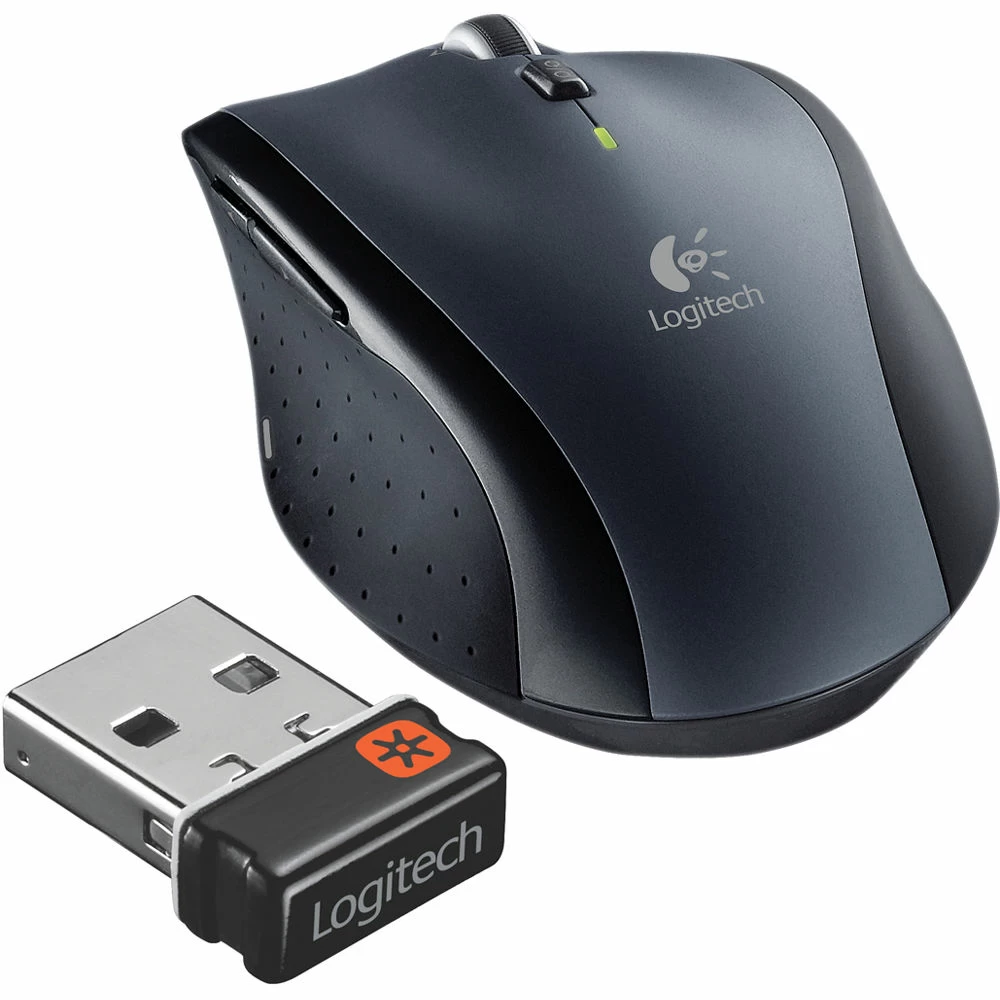 Logitech M705 MARATHON Wireless Mouse 8-BUTTON Version w/ Extra Thumb  Button