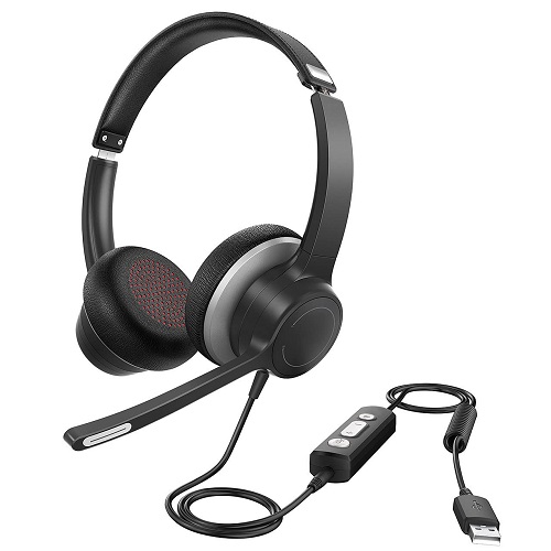 Mpow hc6 usb headset with microphone shop