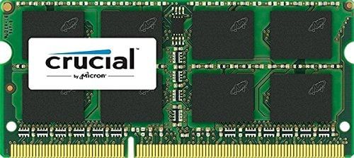 Crucial 8GB Single DDR3 1600 MT/s PC3-12800 CL11 SODIMM 204-Pin